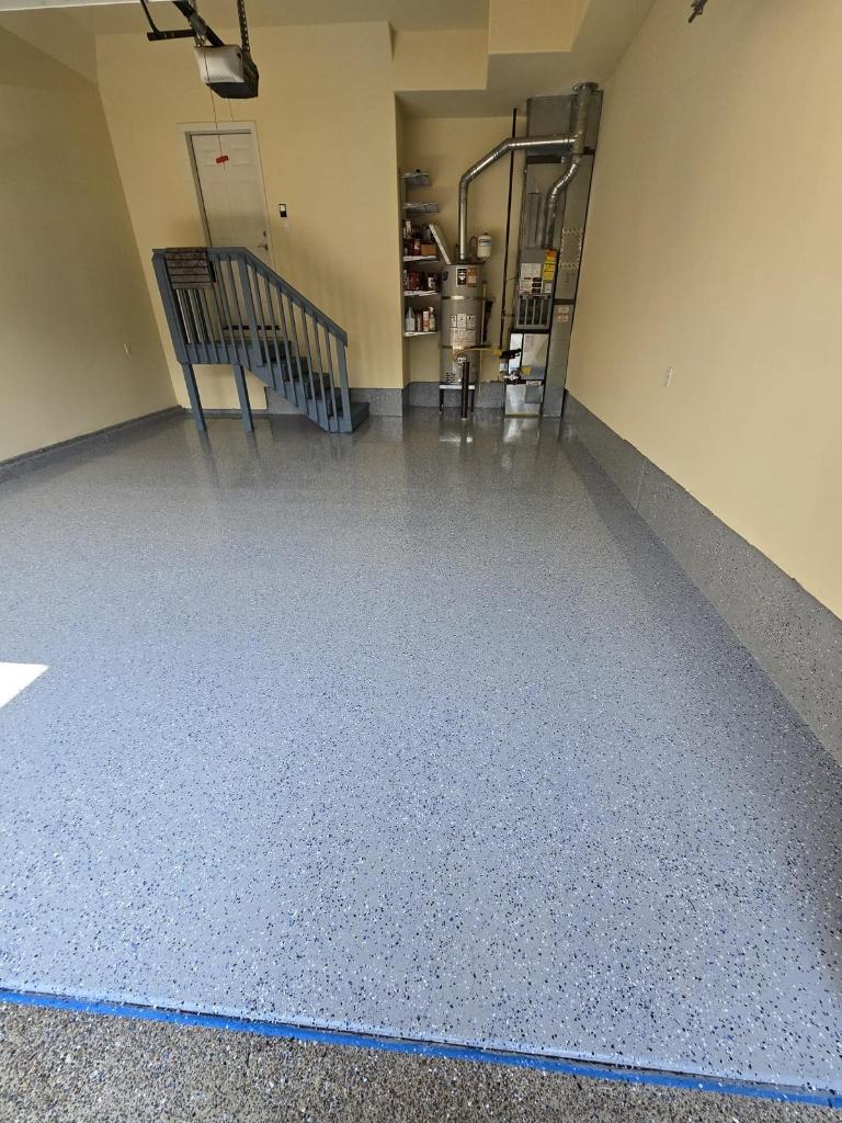 After Restoration - Epoxy Garage Floor